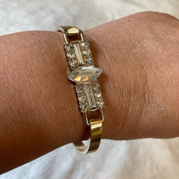 Vintage Banana Republic Bracelet with Rhinestones‎ - Picture 1 of 7
